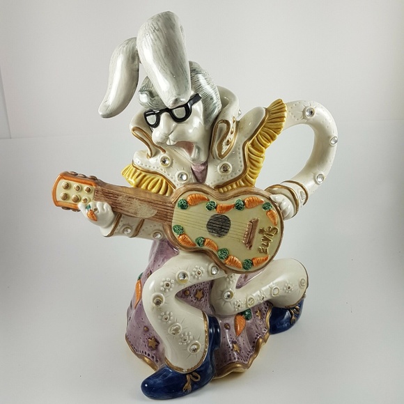 Elvis Presley Fitz & Floyd Sock Hoppers Porcelain - Picture 1 of 8